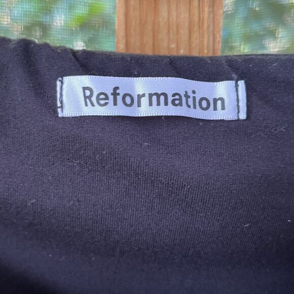 Reformation Raydon Knit Black Off The Shoulder Dress Size M - Picture 8 of 11